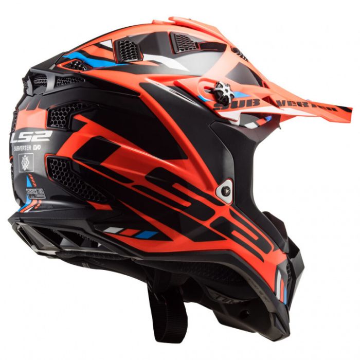 Мотошлем LS2 MX700 SUBVERTER EVO STOMP черно-оранжевый