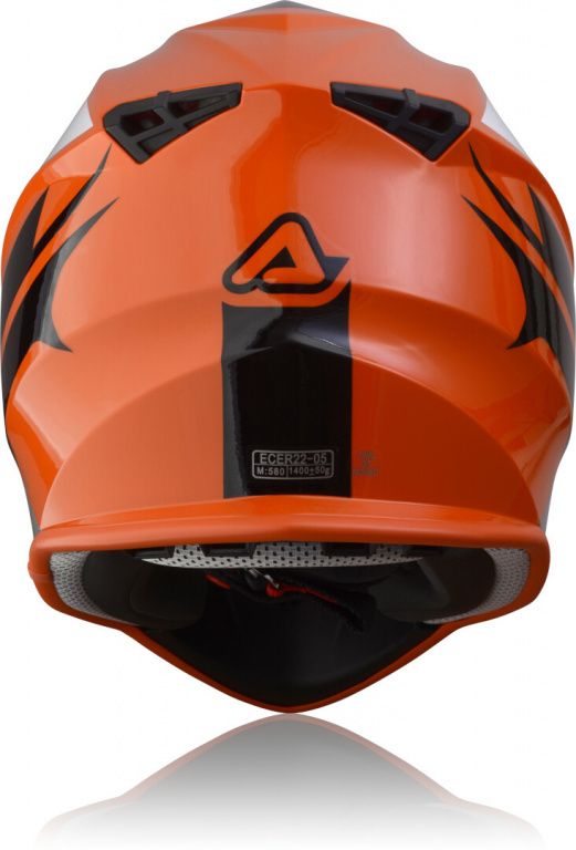 Мотошлем кроссовый Acerbis Linear, Оранжевый/Белый