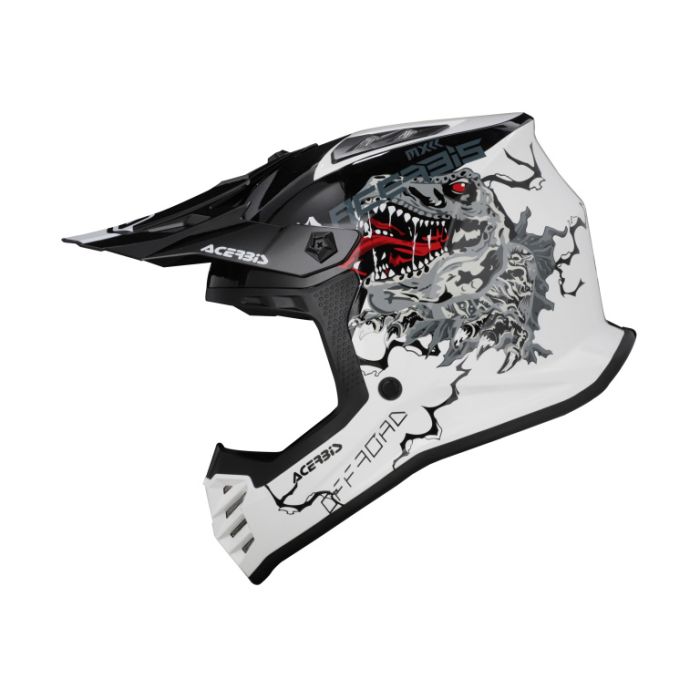 Мотошлем детский кроссовый Acerbis Profile Junior White/Black