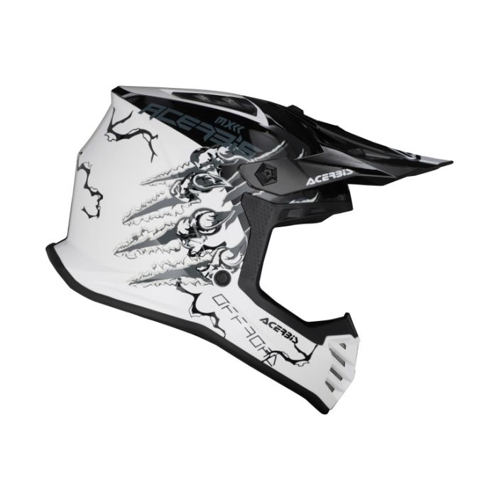 Мотошлем детский кроссовый Acerbis Profile Junior White/Black