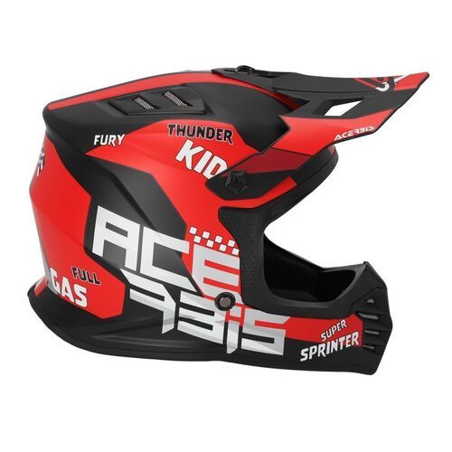 Мотошлем детский кроссовый Acerbis Profile Junior Black/Red
