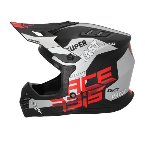 Мотошлем детский кроссовый Acerbis Profile Junior Black/Red