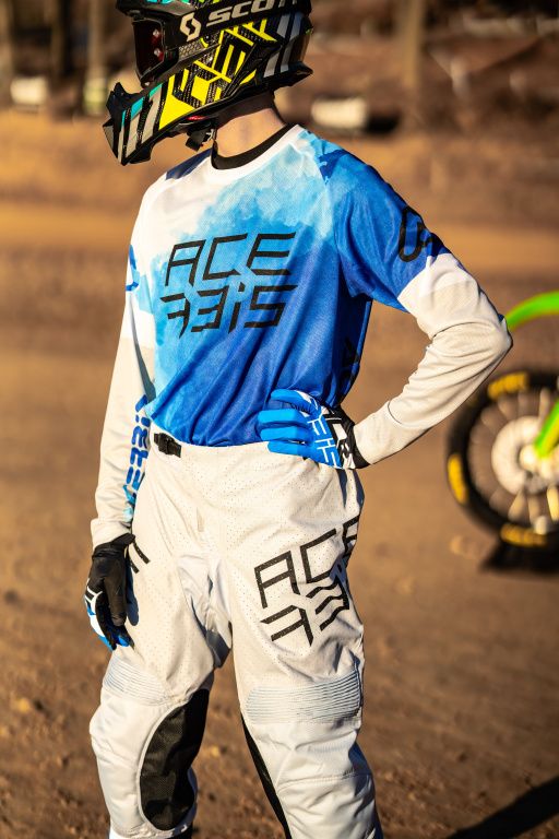 Джерси Acerbis J-Windy Vented Watermark Blue/White