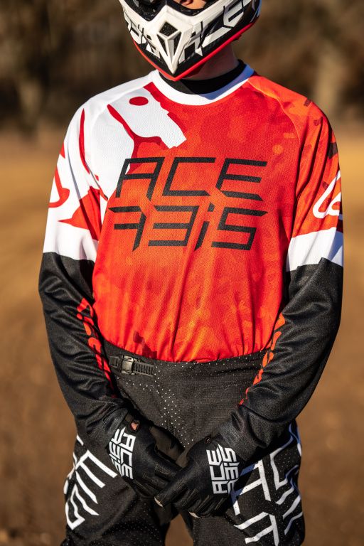 Джерси Acerbis J-Windy Vented Watermark Red/White
