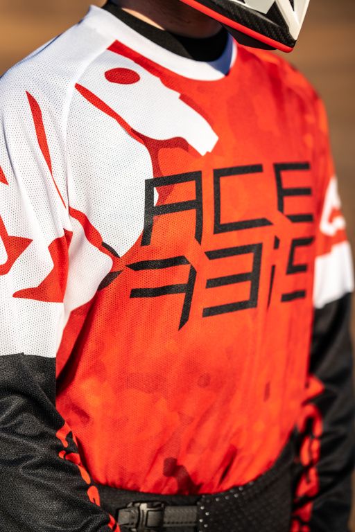 Джерси Acerbis J-Windy Vented Watermark Red/White
