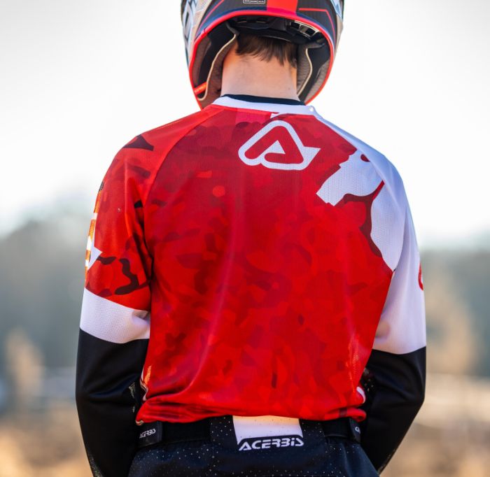 Джерси Acerbis J-Windy Vented Watermark Red/White