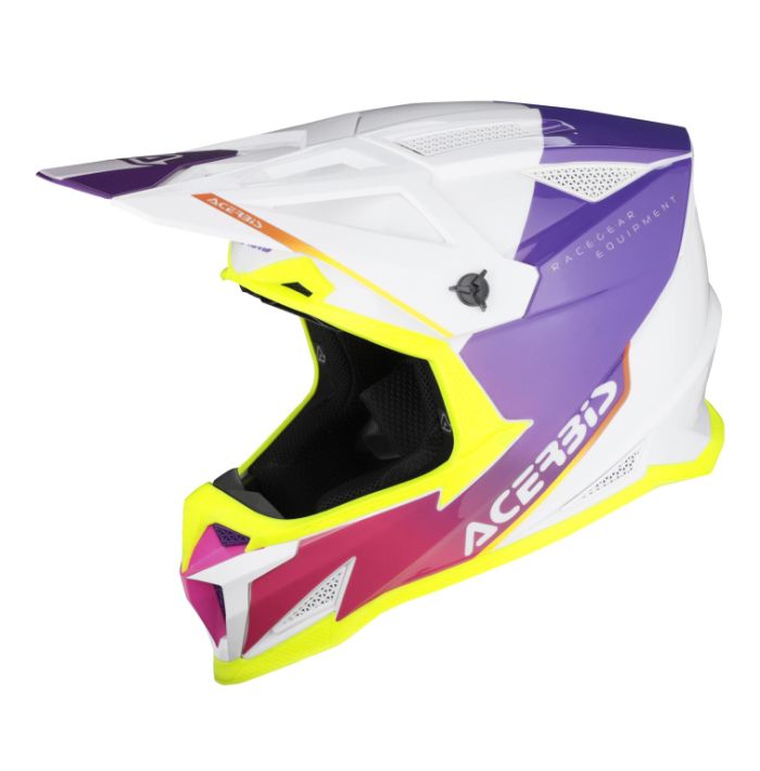 Мотошлем Acerbis T711 White/Purple