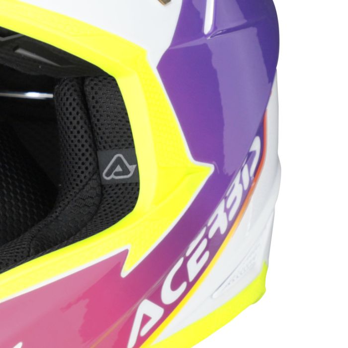 Мотошлем Acerbis T711 White/Purple