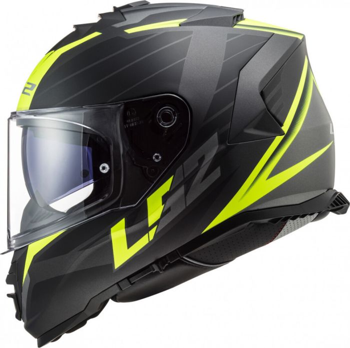 Мотошлем интеграл LS2 FF800 Storm Nerve черно-желтый