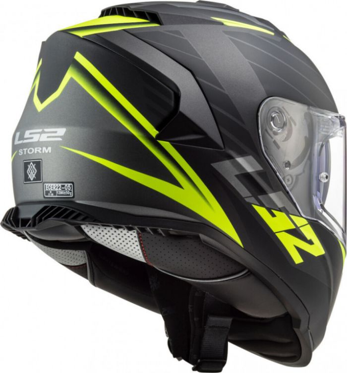 Мотошлем интеграл LS2 FF800 Storm Nerve черно-желтый