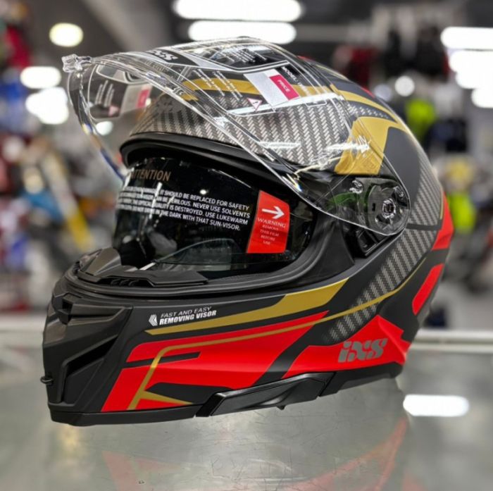 Шлем интеграл IXS iXS912 2.0 Черный матовый/красный