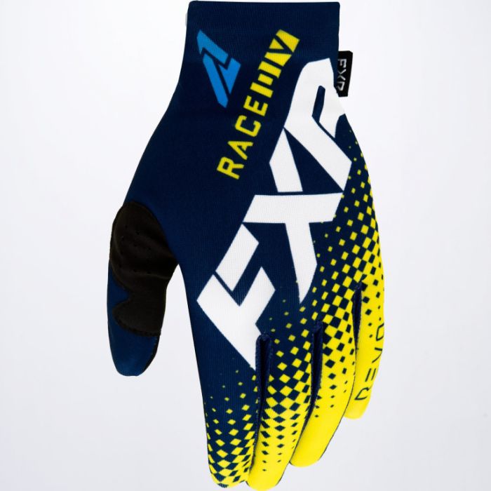 Перчатки FXR MX Pro-Fit Lite MX Glove 22 Midnight/White/Yellow