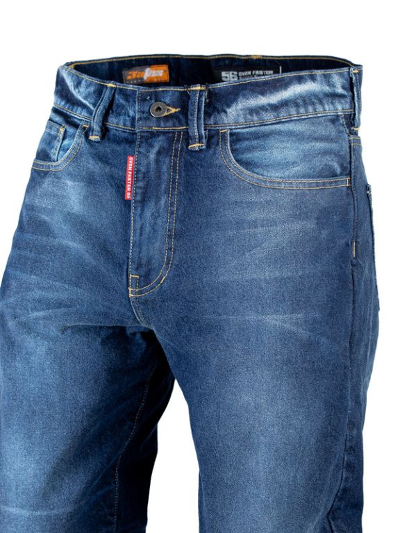 Мотоджинсы EF56 WILD ONE Regular fit Синий Rinsed wash