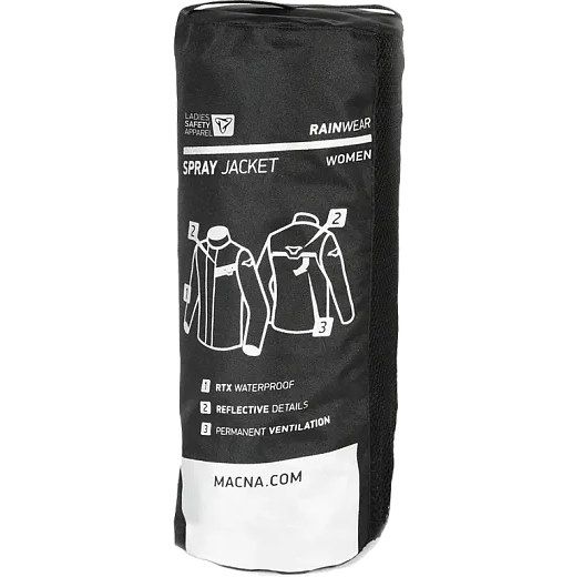 Дождевик-куртка женская MACNA SPRAY черная