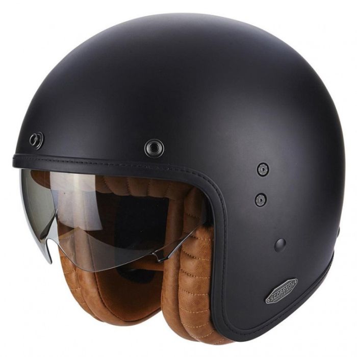 Мотошлем SCORPION EXO BELFAST EVO LUXE Черный Матовый