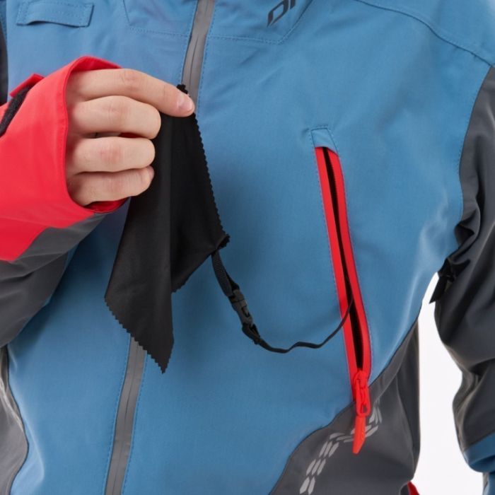 Снегоходный комбинезон Dragonfly Extreme 2.0 Man Grey - Blue - Red Утепленный (100)