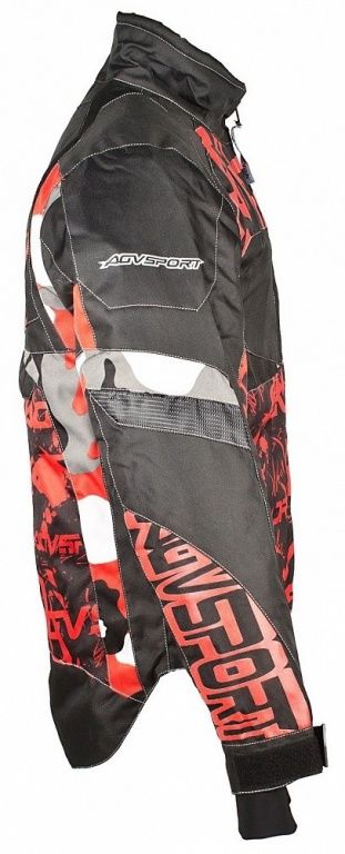 Снегоходная куртка Agvsport Taiga, черная/красная