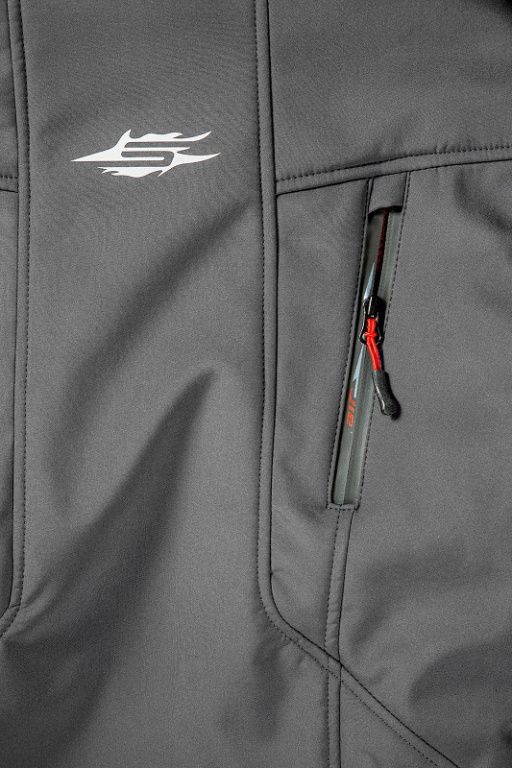 Куртка Женск. Sweep Flawless softshell серо-красная