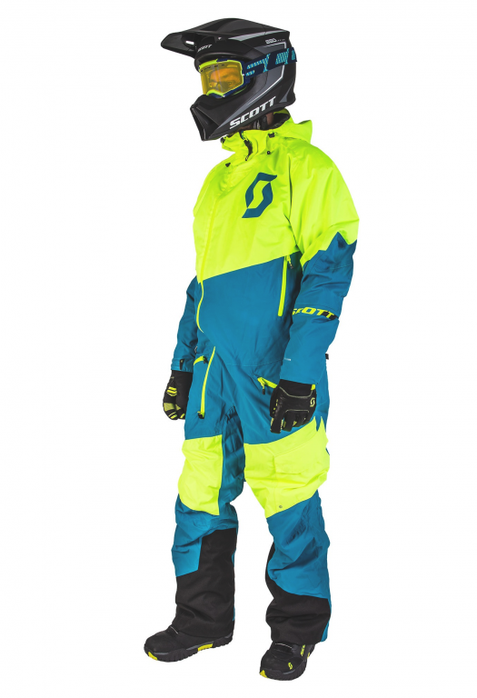 Комбинезон Scott Back-X Dryo, lake blue/safety yellow
