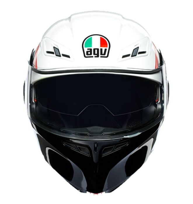 Мотошлем модуляр AGV Compact ST Multi Detroit White/Black
