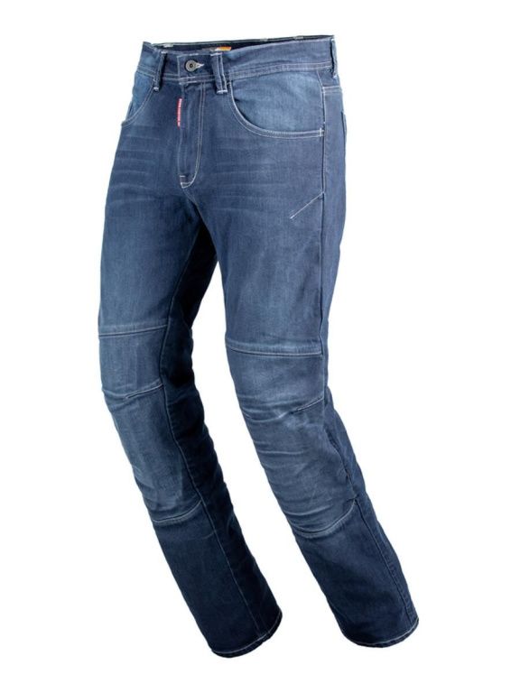 Мотоджинсы EF56 PYTHON EVO муж. Slim fit Cordura Denim стрейч Светлый Синий Stonewash+Brush