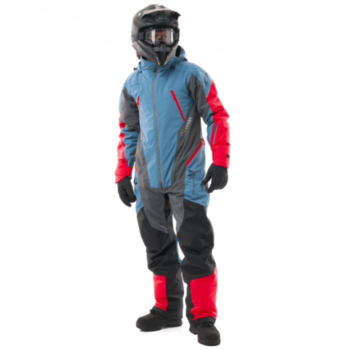 Снегоходный комбинезон Dragonfly Extreme 2.0 Man Grey - Blue - Red Утепленный (100)