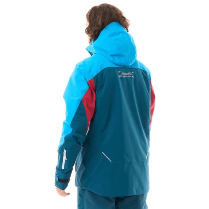 Куртка горнолыжная утепленная Dragonfly Gravity Man Dark Blue - Сherry