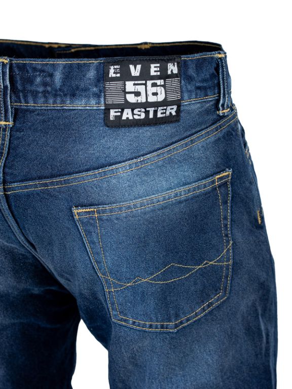 Мотоджинсы EF56 WILD ONE Regular fit Синий Rinsed wash
