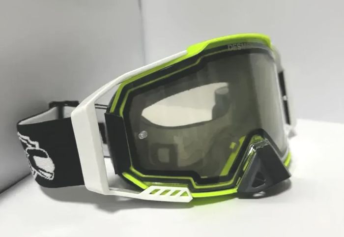 Маска кроссовая Desment MX Pro Green White