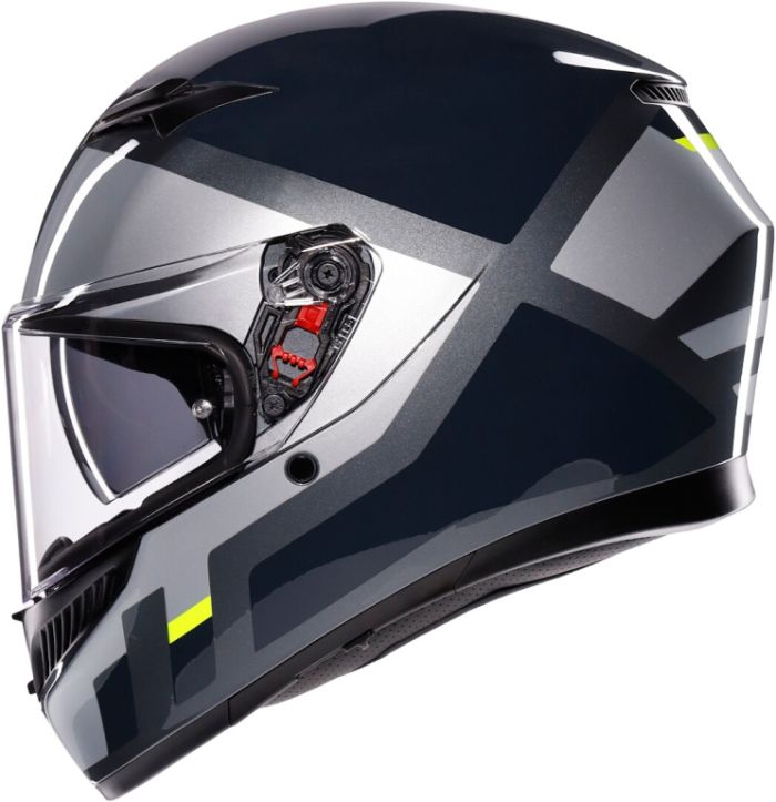 Шлем AGV K3 Shade Grey/yellow Fluo