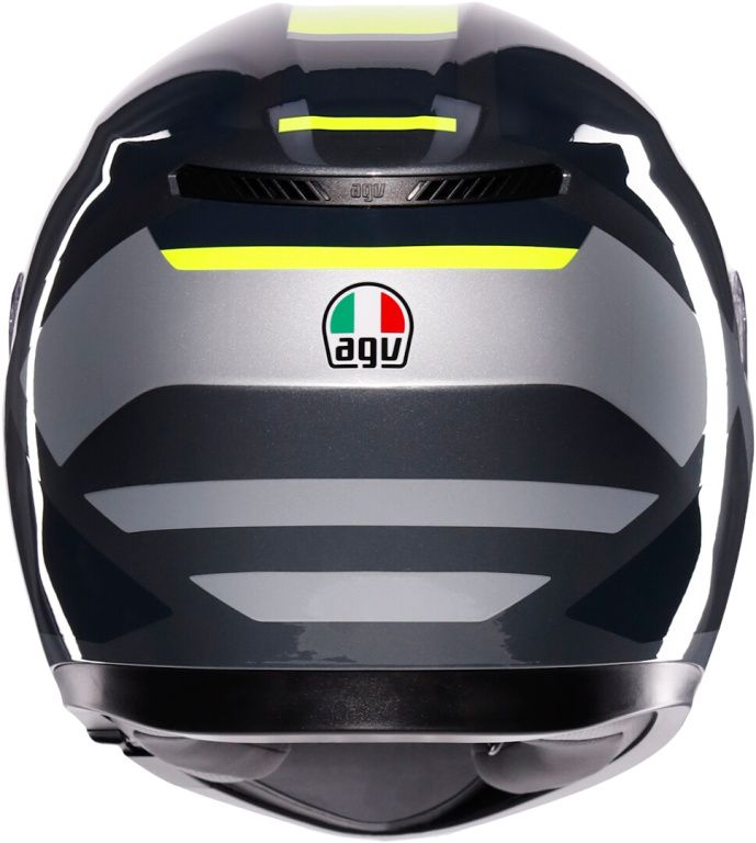 Шлем AGV K3 Shade Grey/yellow Fluo