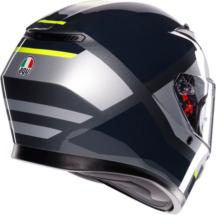 Шлем AGV K3 Shade Grey/yellow Fluo