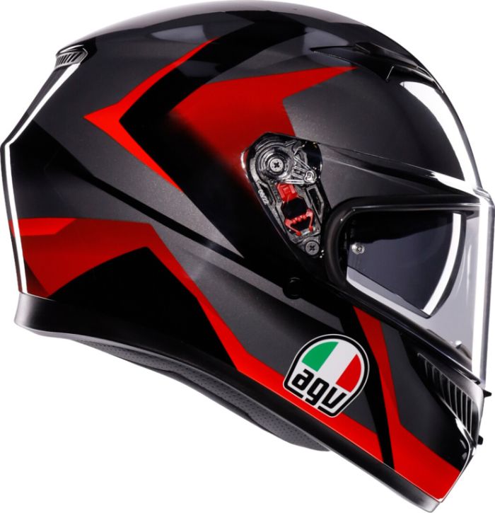 Шлем AGV K3 Striga Black/grey/red