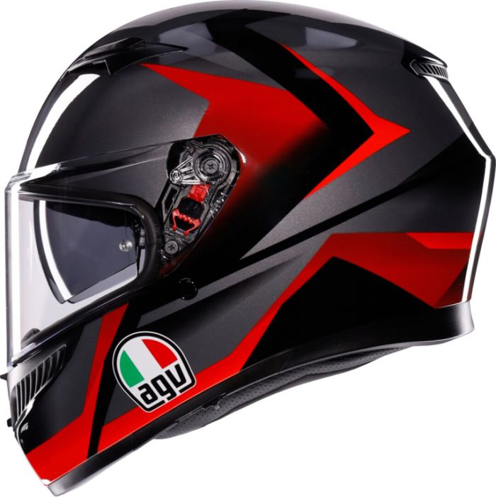 Шлем AGV K3 Striga Black/grey/red
