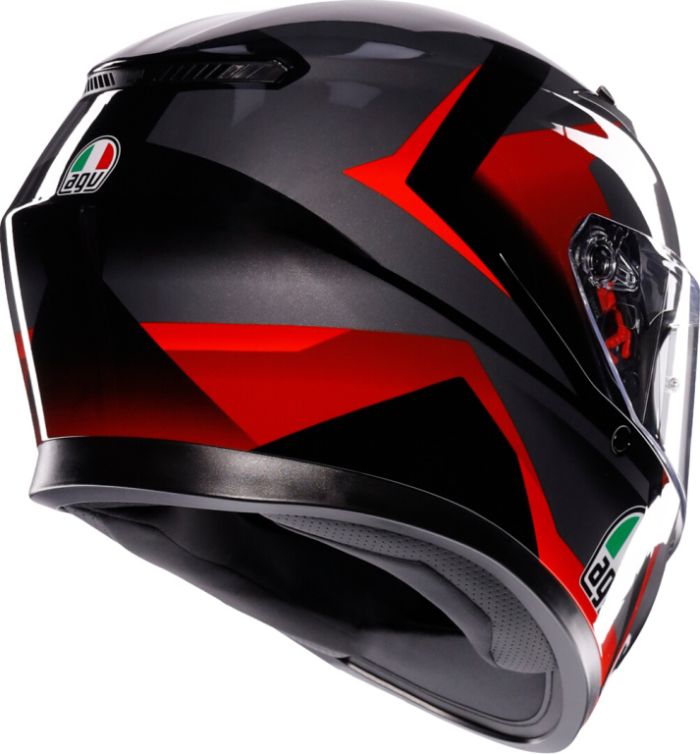 Шлем AGV K3 Striga Black/grey/red