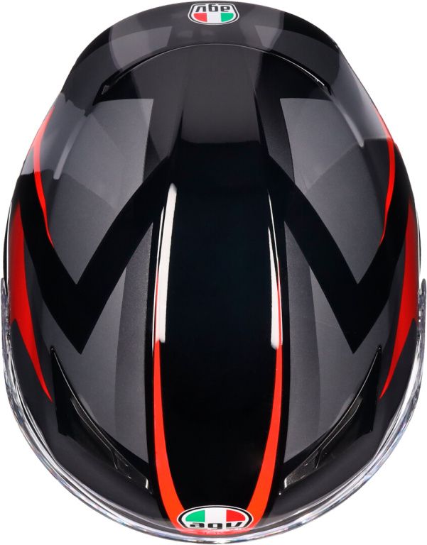 Шлем AGV K3 Striga Black/grey/red