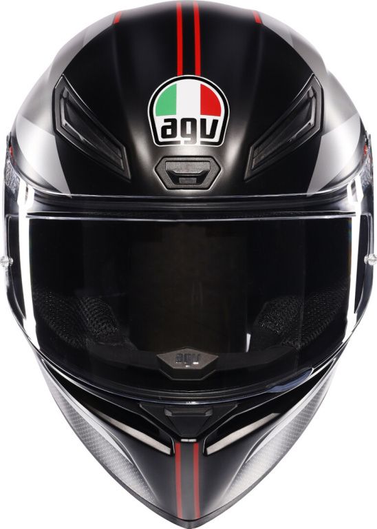 Шлем AGV K-1 S E2206 Lap Matt Black/grey/red