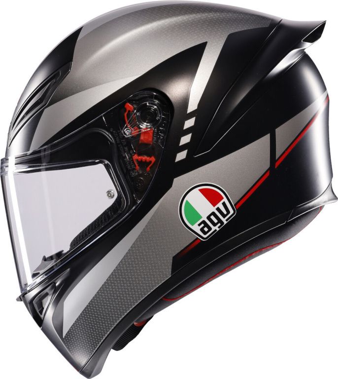 Шлем AGV K-1 S E2206 Lap Matt Black/grey/red