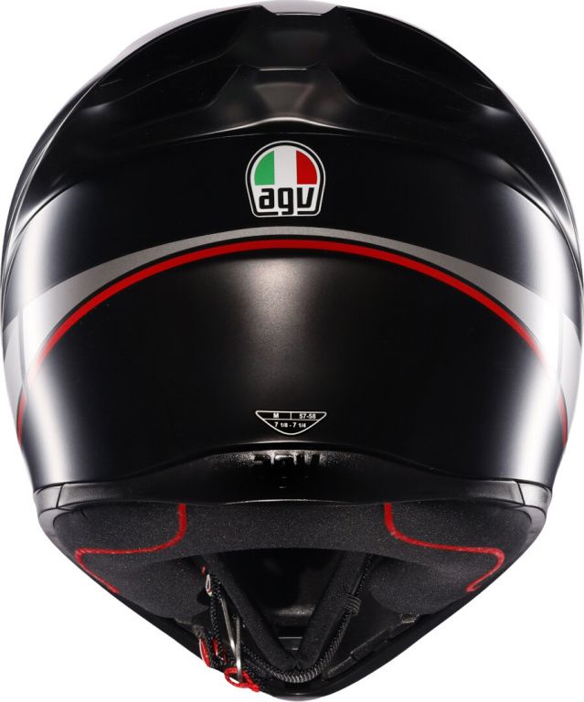 Шлем AGV K-1 S E2206 Lap Matt Black/grey/red