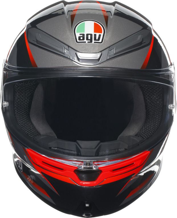 Мотошлем AGV K-6 S Slashcut Black/grey/red