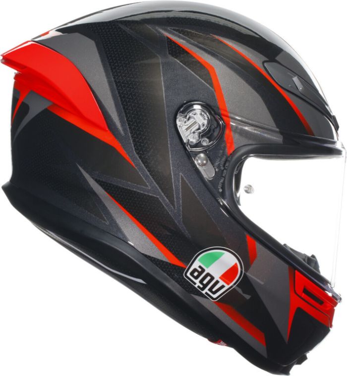 Мотошлем AGV K-6 S Slashcut Black/grey/red