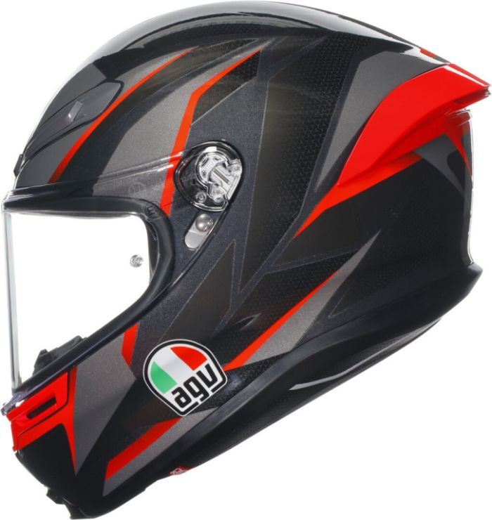 Мотошлем AGV K-6 S Slashcut Black/grey/red