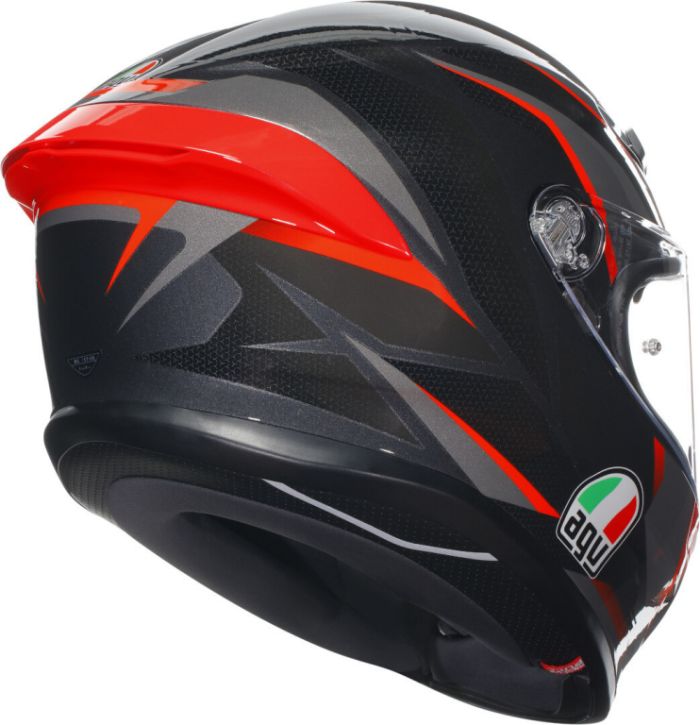 Мотошлем AGV K-6 S Slashcut Black/grey/red