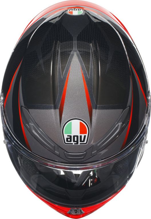Мотошлем AGV K-6 S Slashcut Black/grey/red