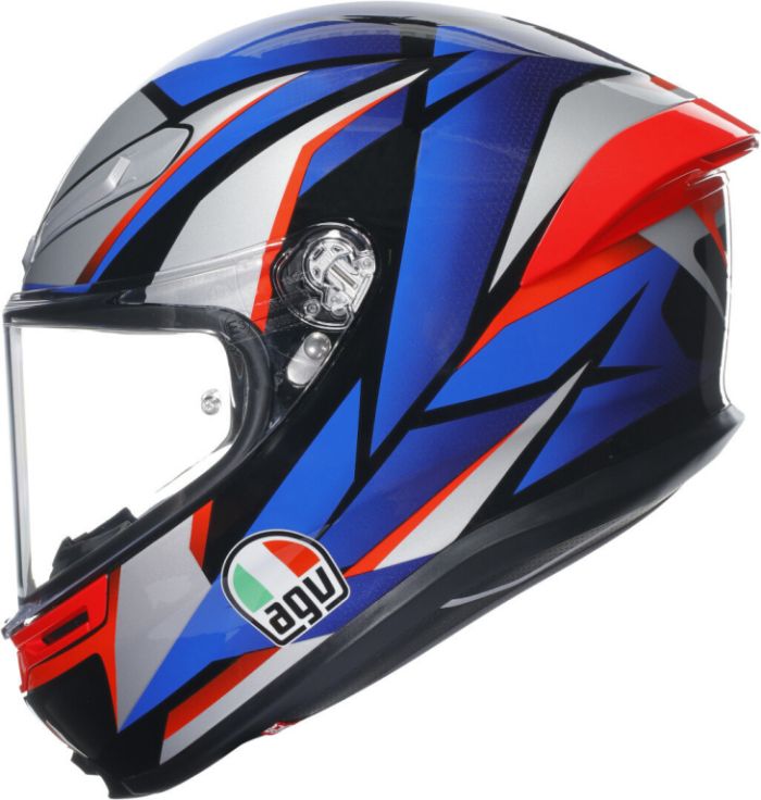 Мотошлем AGV K-6 S Slashcut Black/blue/red