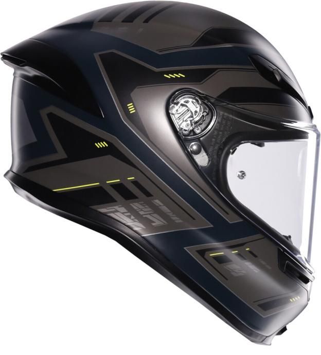 Мотошлем AGV K-6 S Enhance Matt Grey/yellow Fluo