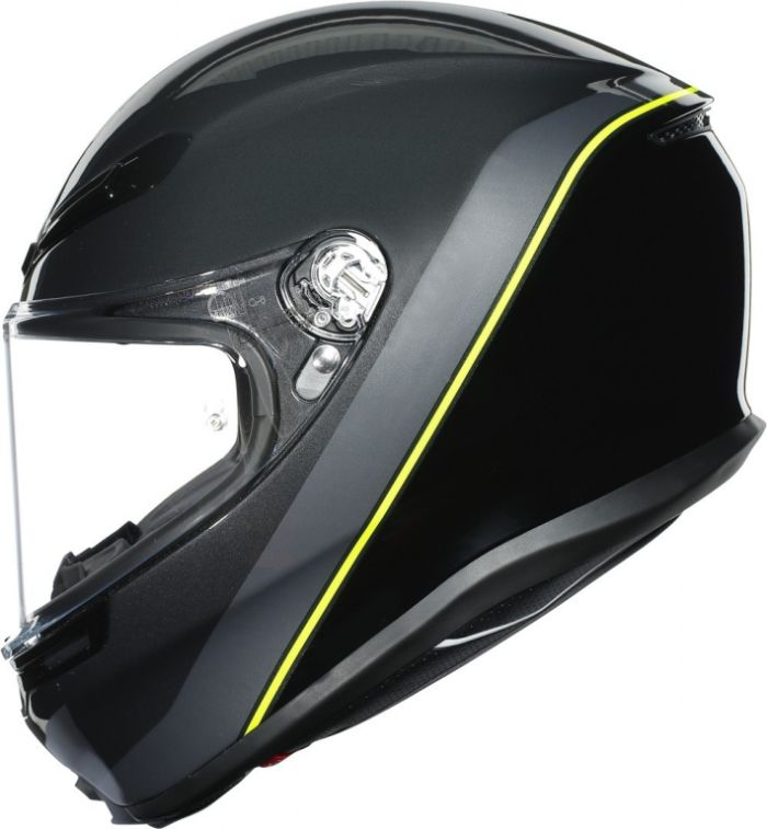 AGV Шлем K-6 Multi Minimal Gunmetal / Black / Yellow-fluo