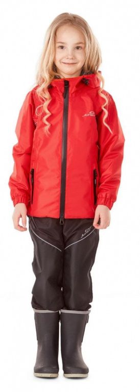 Дождевой детский комплект Dragonfly Evo Kids (куртка,штаны) Red