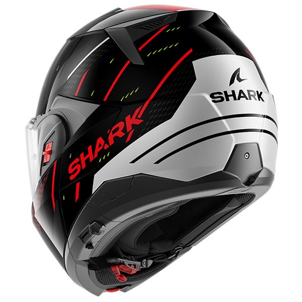 Шлем модуляр Shark Oxo Ridger Black/Silver/Red