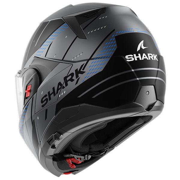 Шлем модуляр Shark Oxo Ridger Mat Anthracite/Blue/Black